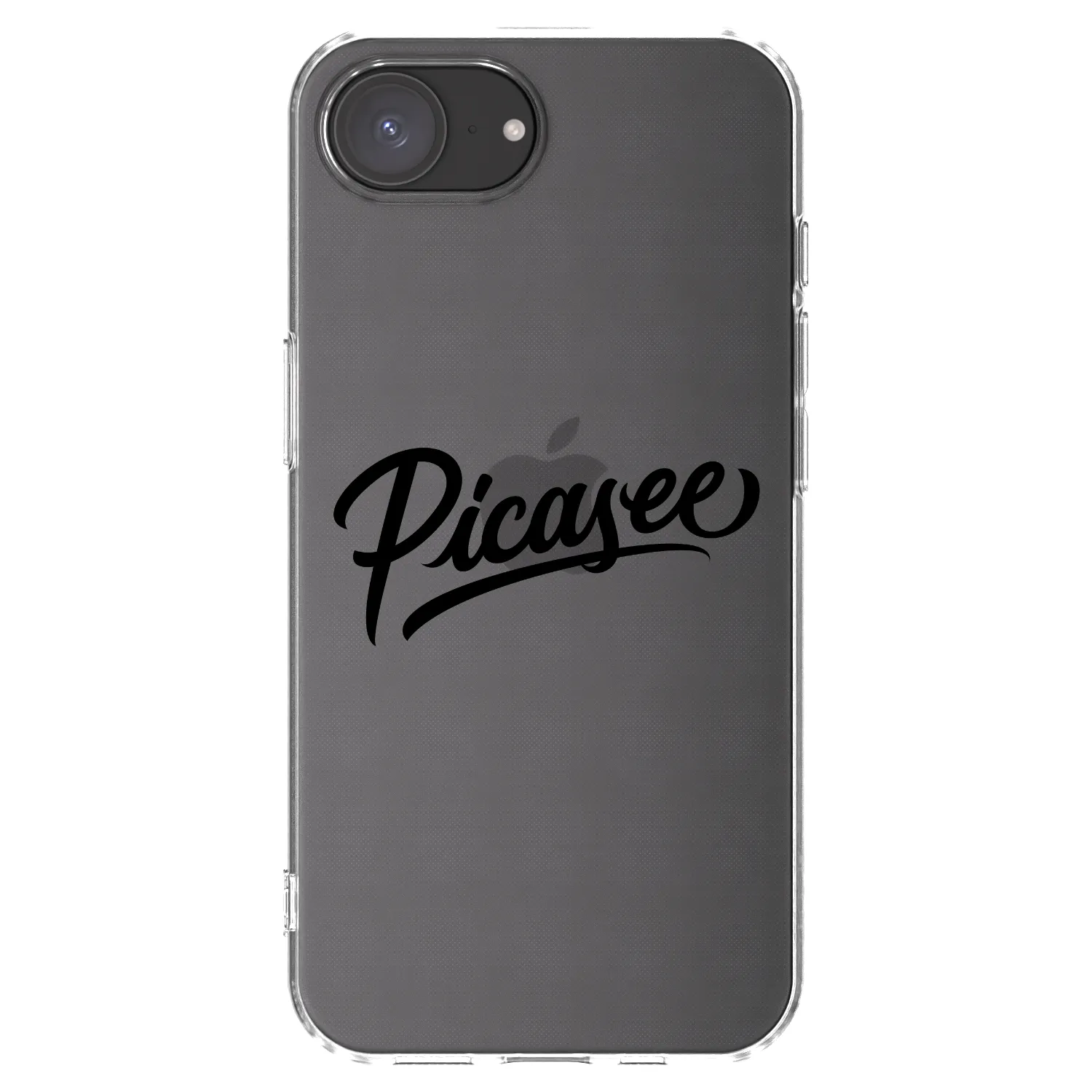 Picasee husă transparentă din silicon pentru Apple iPhone 17e - Picasee - old logo - black