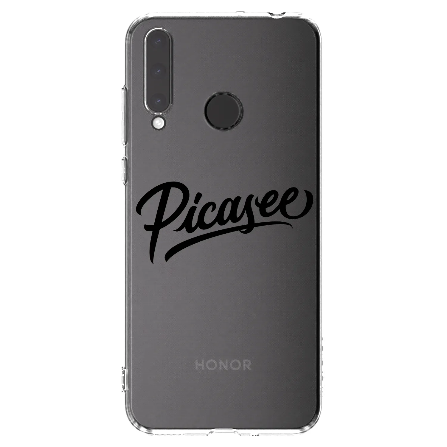 Picasee husă transparentă din silicon pentru Honor 20 Lite - Picasee - old logo - black