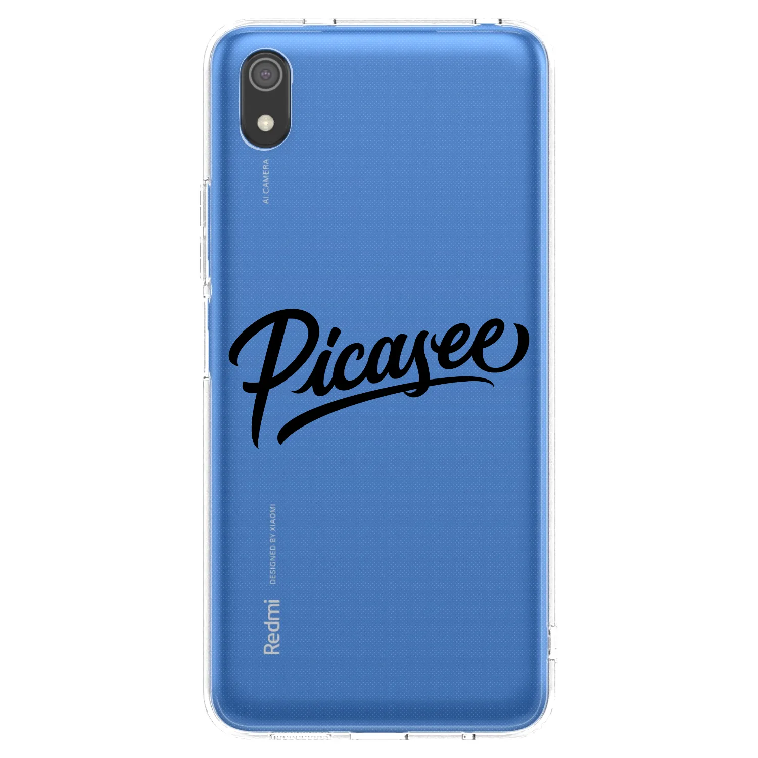 Picasee husă transparentă din silicon pentru Xiaomi Redmi 7A - Picasee - old logo - black