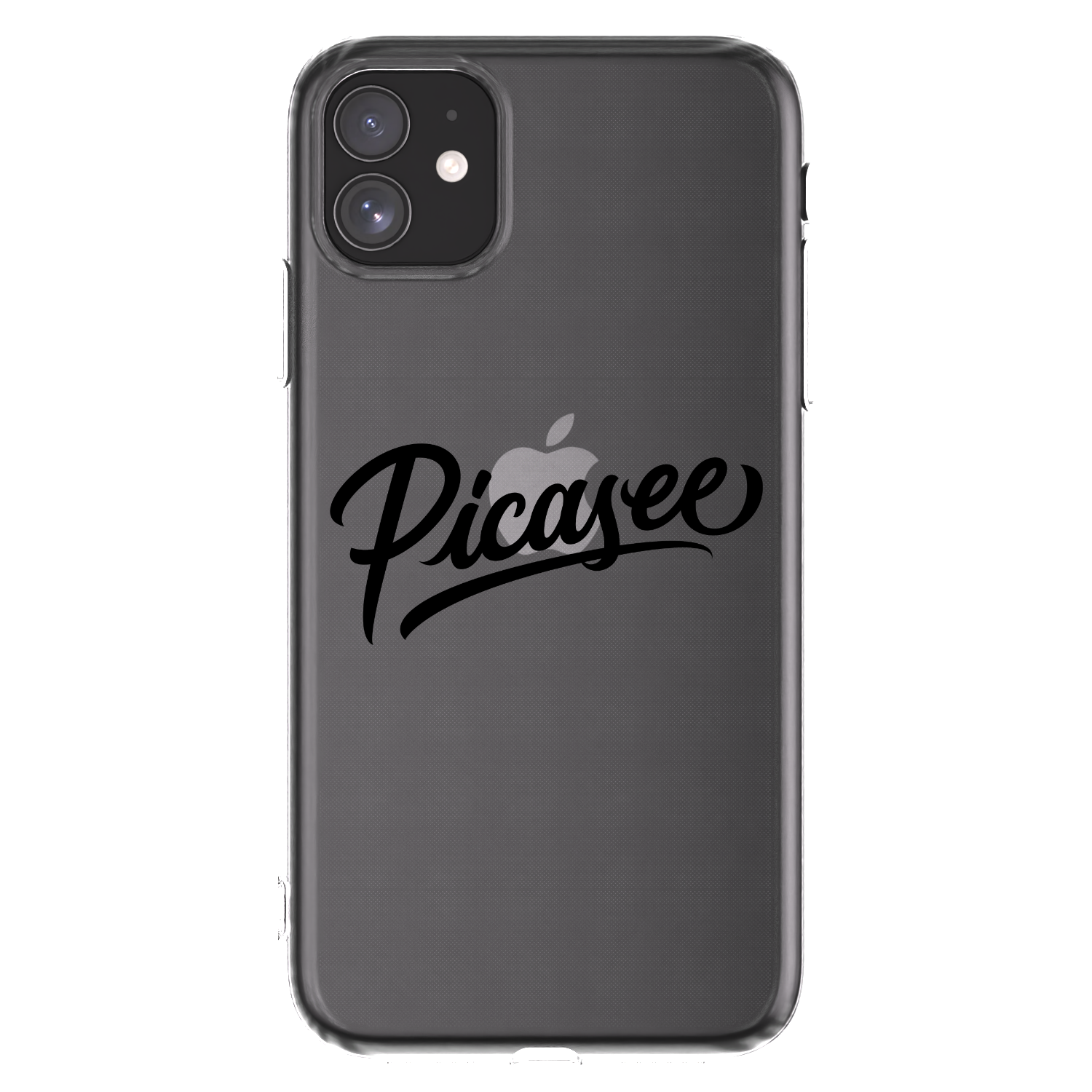 Picasee husă transparentă din silicon pentru Apple iPhone 11 - Picasee - old logo - black