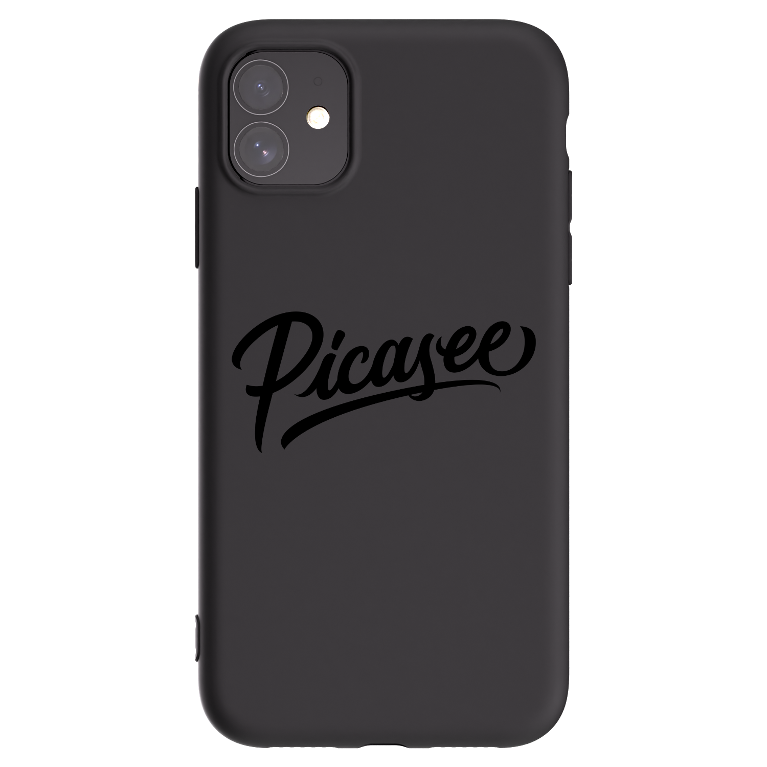 Picasee husă neagră din silicon pentru Apple iPhone 11 - Picasee - old logo - black