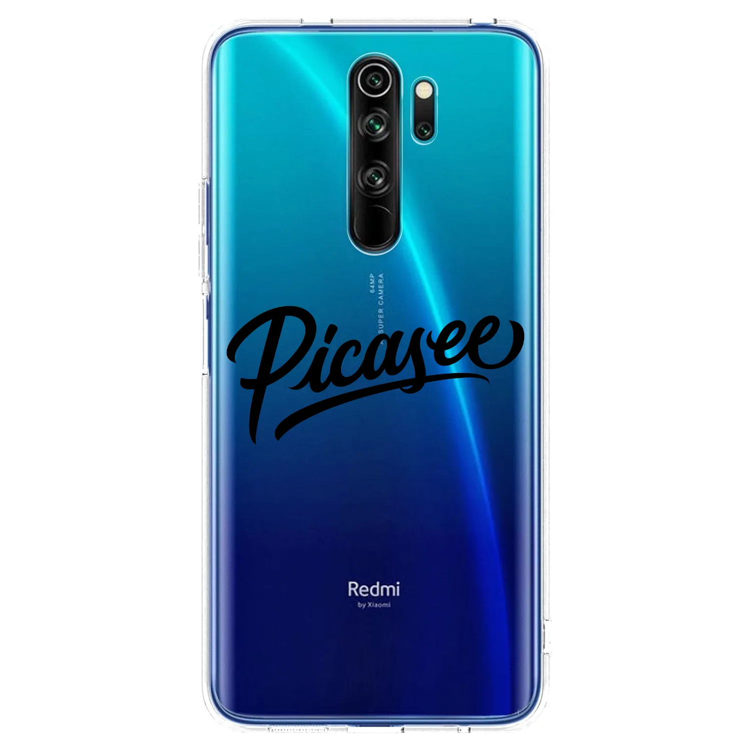 Picasee husă transparentă din silicon pentru Xiaomi Redmi Note 8 Pro - Picasee - old logo - black