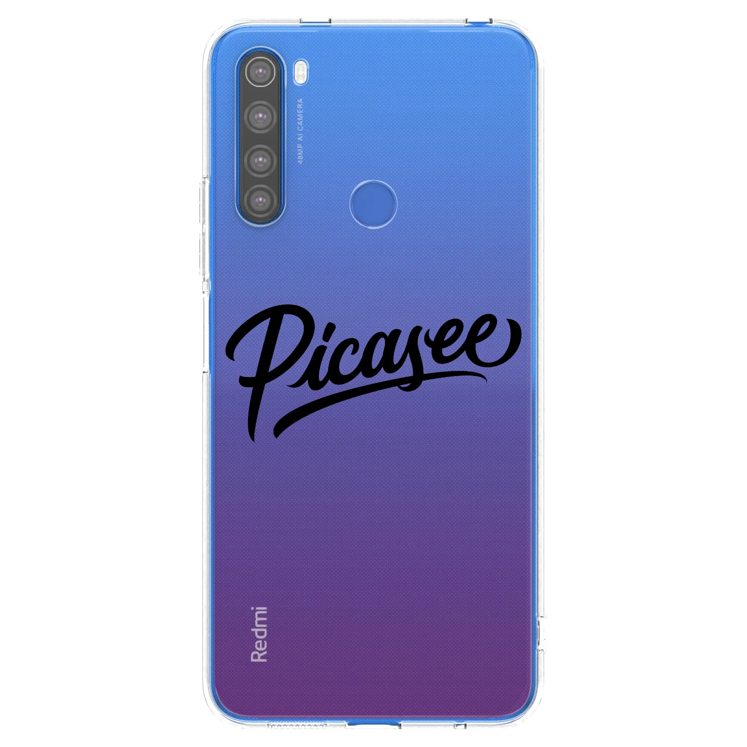 Picasee husă transparentă din silicon pentru Xiaomi Redmi Note 8T - Picasee - old logo - black