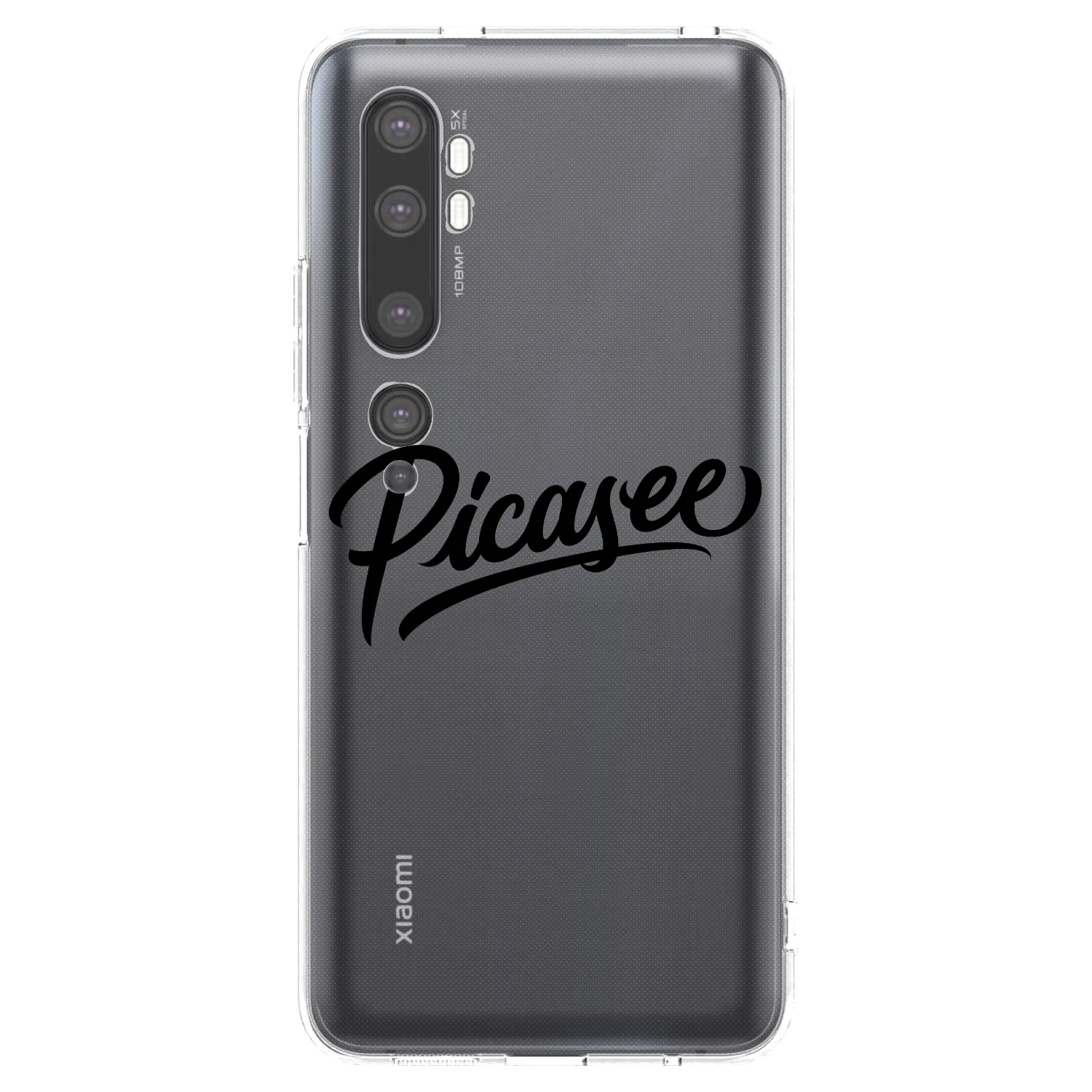 Picasee husă transparentă din silicon pentru Xiaomi Mi Note 10 (Pro) - Picasee - old logo - black