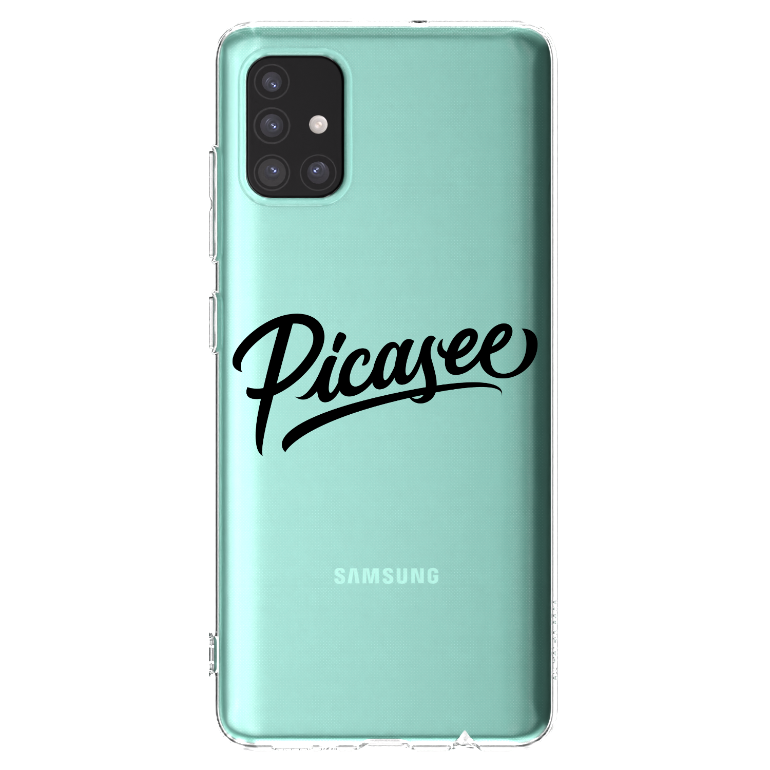 Picasee husă transparentă din silicon pentru Samsung Galaxy A51 A515F - Picasee - old logo - black