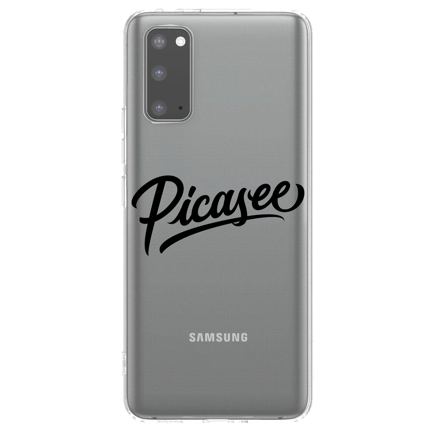 Picasee husă transparentă din silicon pentru Samsung Galaxy S20 G980F - Picasee - old logo - black