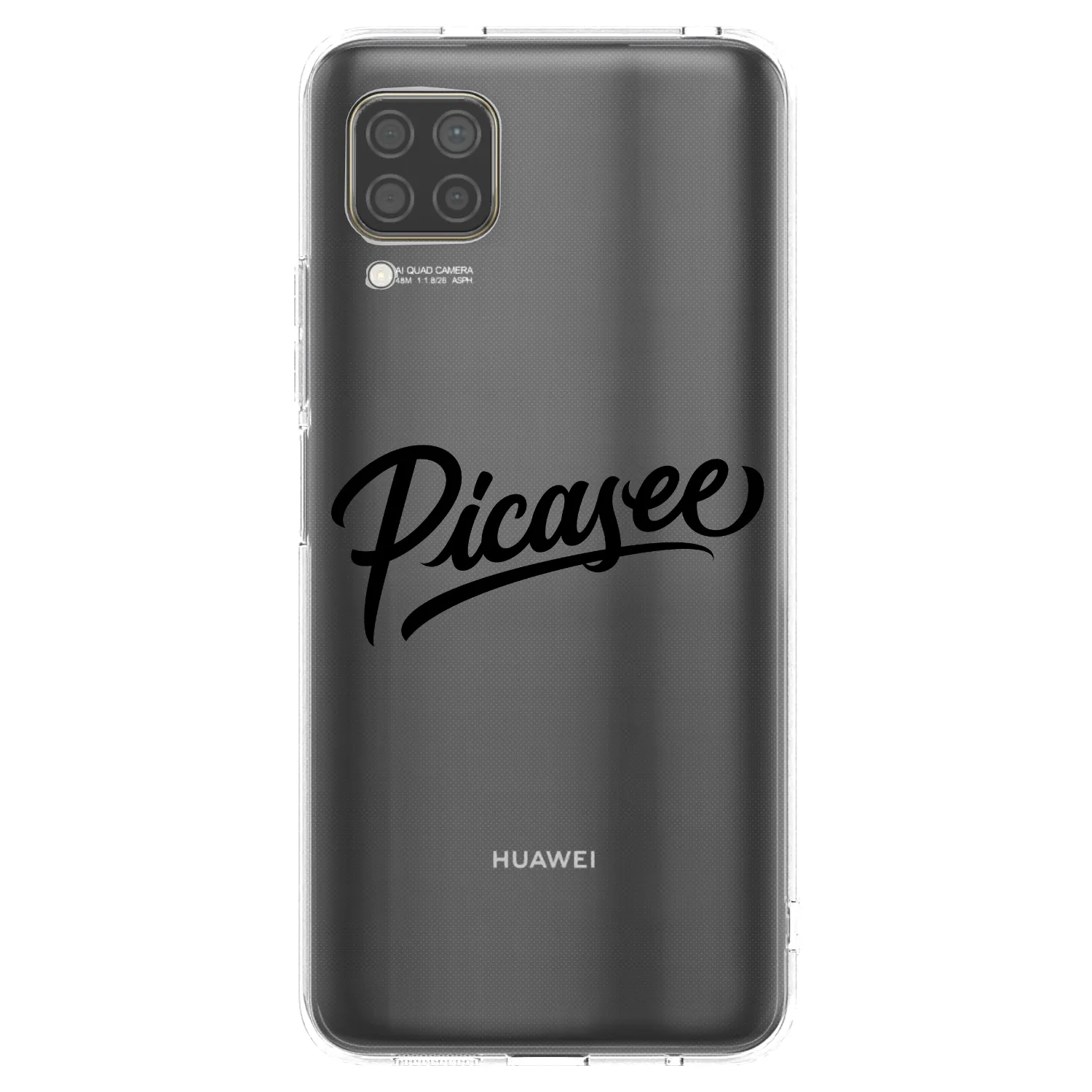 Picasee husă transparentă din silicon pentru Huawei P40 Lite - Picasee - old logo - black