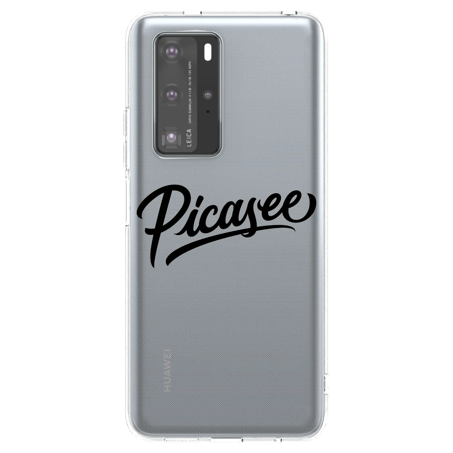 Picasee husă transparentă din silicon pentru Huawei P40 Pro - Picasee - old logo - black