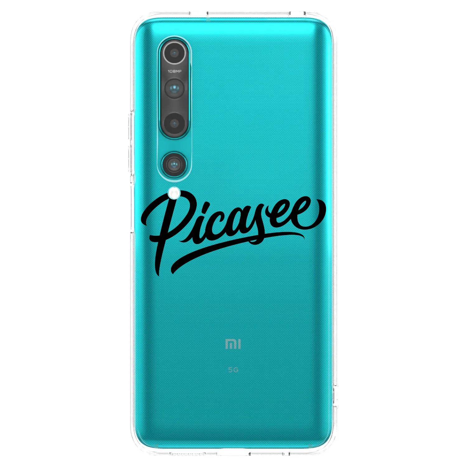 Picasee husă transparentă din silicon pentru Xiaomi Mi 10 - Picasee - old logo - black