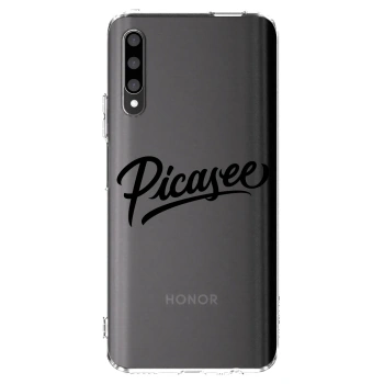 Picasee husă transparentă din silicon pentru Honor 9X Pro - Picasee - old logo - black