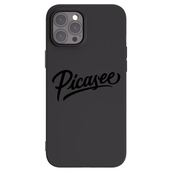 Picasee husă neagră din silicon pentru Apple iPhone 12 Pro Max - Picasee - old logo - black