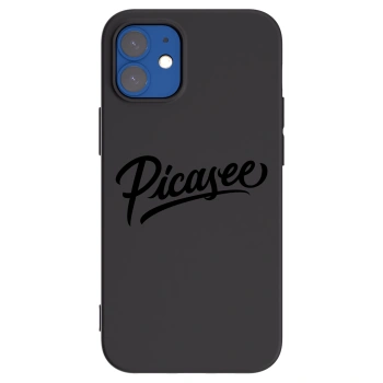 Picasee husă neagră din silicon pentru Apple iPhone 12 mini - Picasee - old logo - black