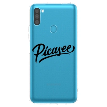 Picasee husă transparentă din silicon pentru Samsung Galaxy M11 - Picasee - old logo - black