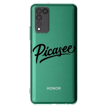Picasee husă transparentă din silicon pentru Honor 10X Lite - Picasee - old logo - black