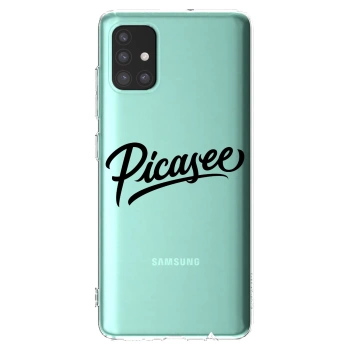 Picasee husă transparentă din silicon pentru Samsung Galaxy M51 M515F - Picasee - old logo - black