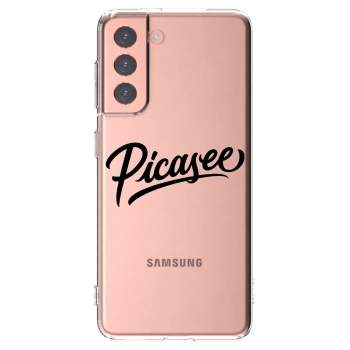 Picasee husă transparentă din silicon pentru Samsung Galaxy S21 5G G991B - Picasee - old logo - black