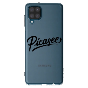 Picasee husă transparentă din silicon pentru Samsung Galaxy A12 A125F - Picasee - old logo - black