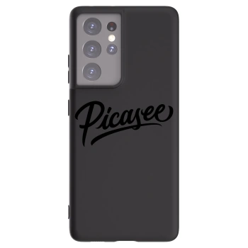 Picasee husă neagră din silicon pentru Samsung Galaxy S21 Ultra 5G G998B - Picasee - old logo - black