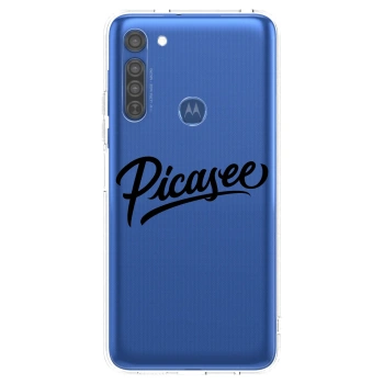 Husă pentru Motorola Moto G8 - Picasee - old logo - black