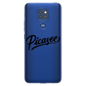 Picasee husă transparentă din silicon pentru Motorola Moto G9 Play - Picasee - old logo - black