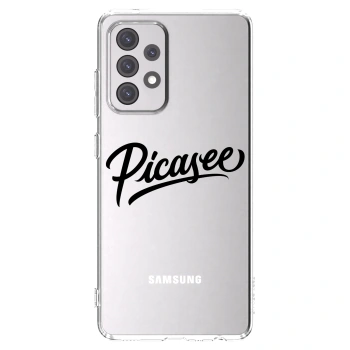 Picasee husă transparentă din silicon pentru Samsung Galaxy A52 5G A525F - Picasee - old logo - black