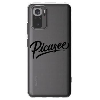Picasee husă transparentă din silicon pentru Xiaomi Redmi Note 10S - Picasee - old logo - black