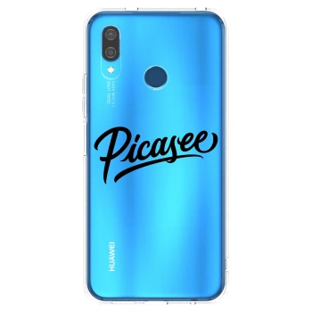 Picasee husă transparentă din silicon pentru Huawei P20 Lite - Picasee - old logo - black