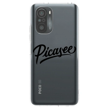 Picasee husă transparentă din silicon pentru Xiaomi Poco F3 - Picasee - old logo - black