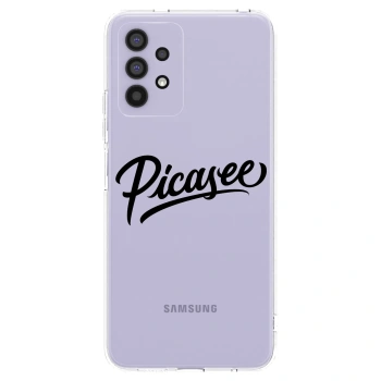Picasee husă transparentă din silicon pentru Samsung Galaxy A32 4G SM-A325F - Picasee - old logo - black