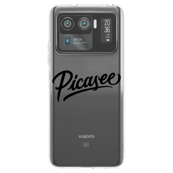Picasee husă transparentă din silicon pentru Xiaomi Mi 11 Ultra - Picasee - old logo - black
