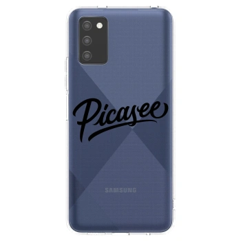 Picasee husă transparentă din silicon pentru Samsung Galaxy A02s A025G - Picasee - old logo - black