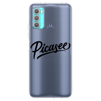 Picasee husă transparentă din silicon pentru Motorola Moto G60 - Picasee - old logo - black