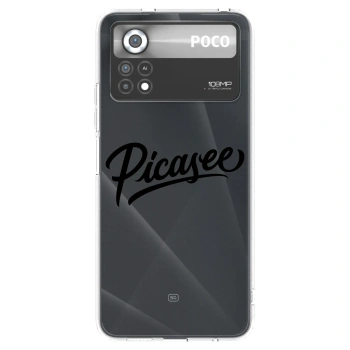 Picasee husă transparentă din silicon pentru Xiaomi Poco X4 Pro 5G - Picasee - old logo - black