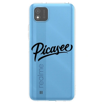 Picasee husă transparentă din silicon pentru Realme C11 (2021) - Picasee - old logo - black