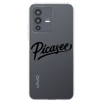 Picasee husă transparentă din silicon pentru Vivo V23 5G - Picasee - old logo - black