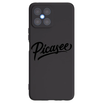 Picasee husă neagră din silicon pentru Honor X8 4G - Picasee - old logo - black