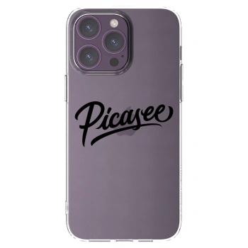 Picasee husă transparentă din silicon pentru Apple iPhone 14 Pro Max - Picasee - old logo - black