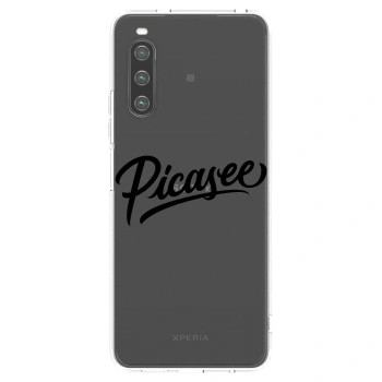 Picasee husă transparentă din silicon pentru Sony Xperia 10 IV 5G - Picasee - old logo - black