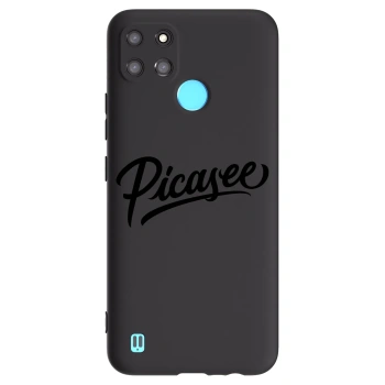 Picasee husă neagră din silicon pentru Realme C21Y - Picasee - old logo - black