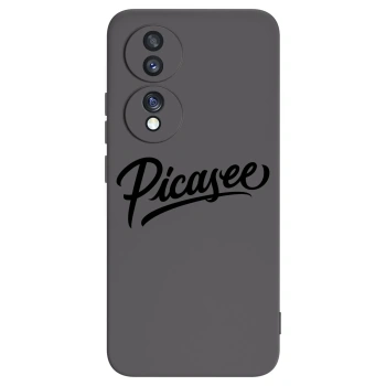 Picasee husă neagră din silicon pentru Honor 70 - Picasee - old logo - black