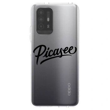 Picasee husă transparentă din silicon pentru OPPO A94 5G - Picasee - old logo - black