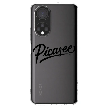 Picasee husă transparentă din silicon pentru Honor X7 - Picasee - old logo - black