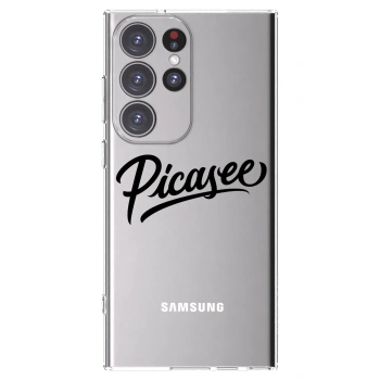 Picasee husă transparentă din silicon pentru Samsung Galaxy S23 Ultra 5G - Picasee - old logo - black
