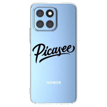 Picasee husă transparentă din silicon pentru Honor X6 - Picasee - old logo - black