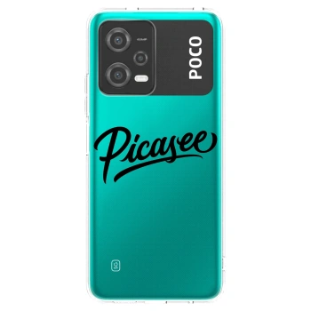 Picasee husă transparentă din silicon pentru Xiaomi Poco X5 - Picasee - old logo - black