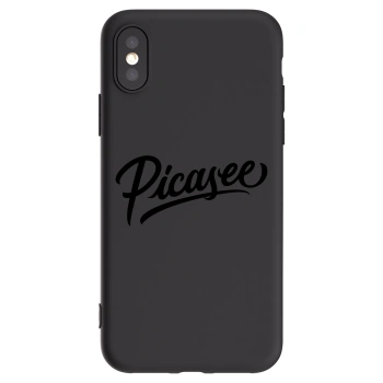 Picasee husă neagră din silicon pentru Apple iPhone X/XS - Picasee - old logo - black