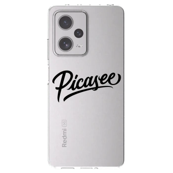 Picasee husă transparentă din silicon pentru Xiaomi Redmi Note 12 Pro+ 5G - Picasee - old logo - black