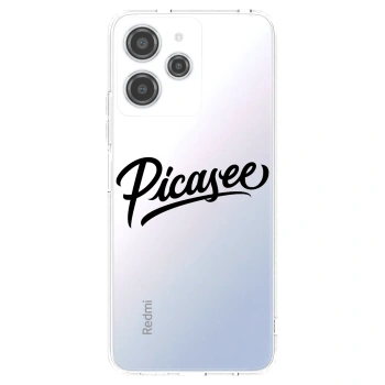 Picasee husă transparentă din silicon pentru Xiaomi Redmi 12 4G - Picasee - old logo - black