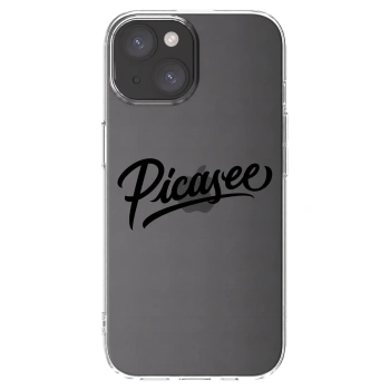 Picasee husă transparentă din silicon pentru Apple iPhone 15 - Picasee - old logo - black