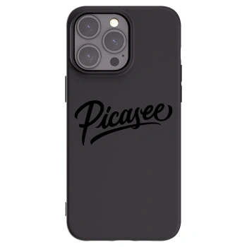 Picasee husă neagră din silicon pentru Apple iPhone 15 Pro Max - Picasee - old logo - black
